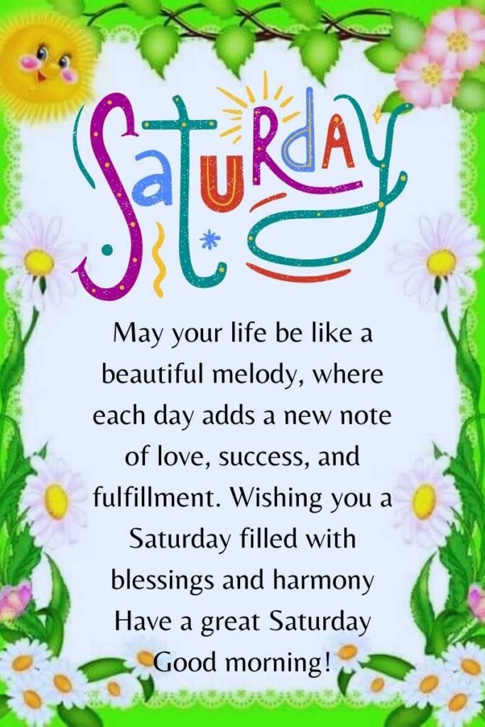 good morning saturday blessings