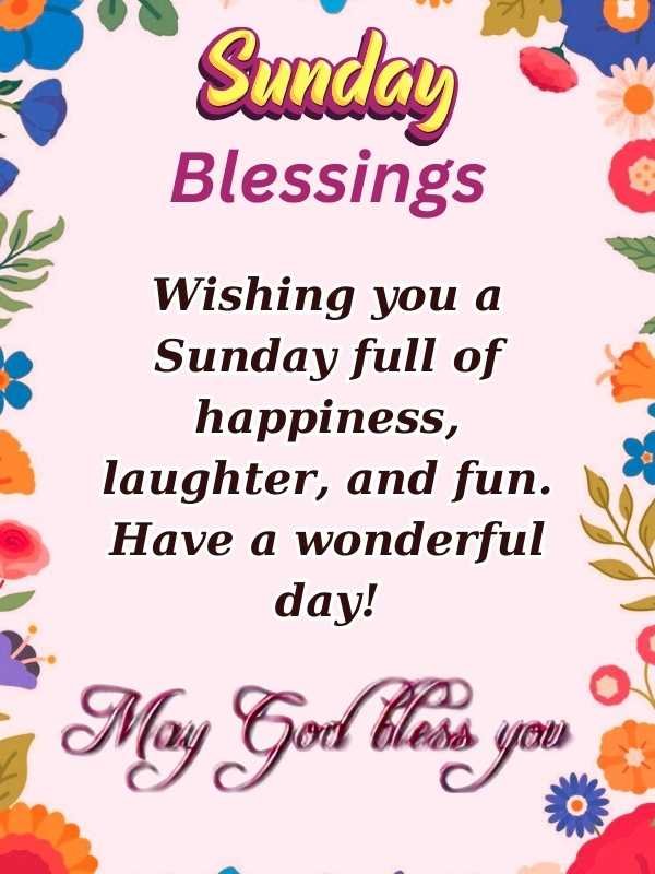 happy sunday blessings images