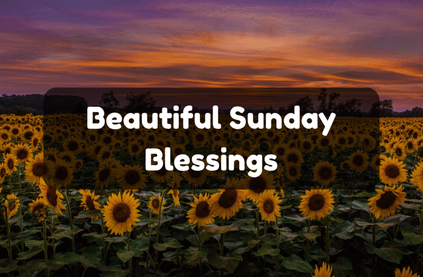 sunday blessings