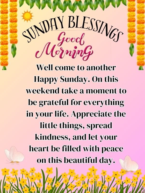 sunday morning blessings