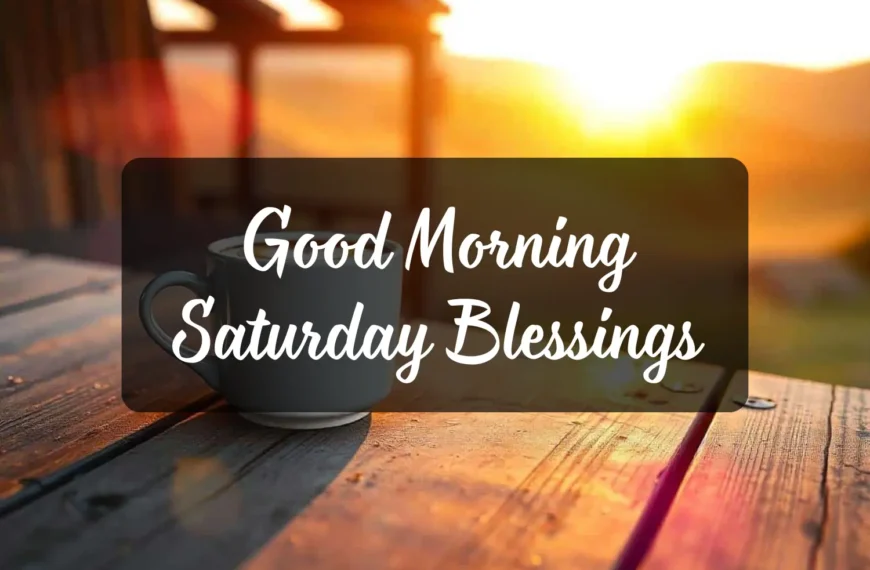 Good Morning Saturday Blessings