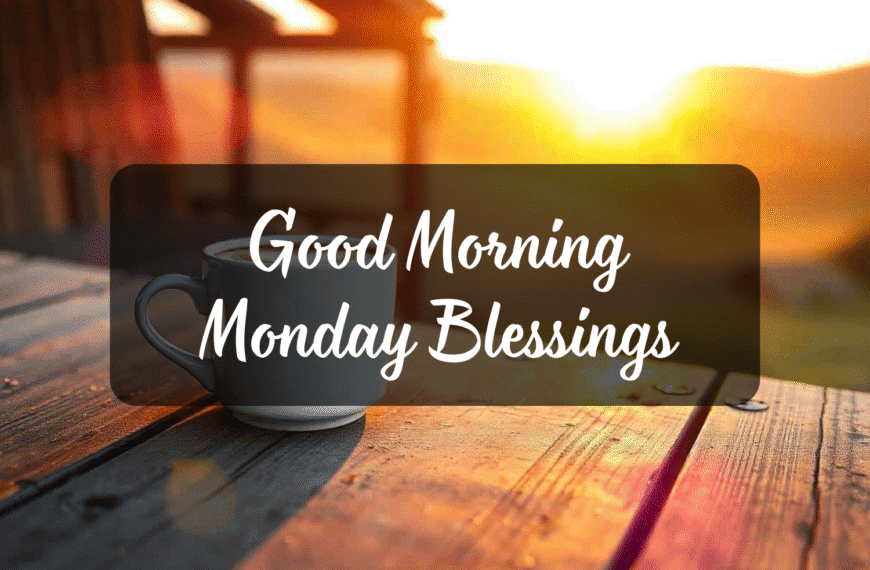 Good Morning Monday Blessings
