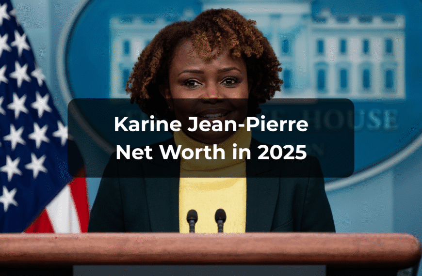 karine jean-pierre net worth 2025